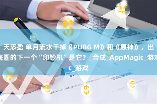 天添盈 单月流水干掉《PUBG M》和《原神》，出海圈的下一个“印钞机”是它？_合成_AppMagic_游戏